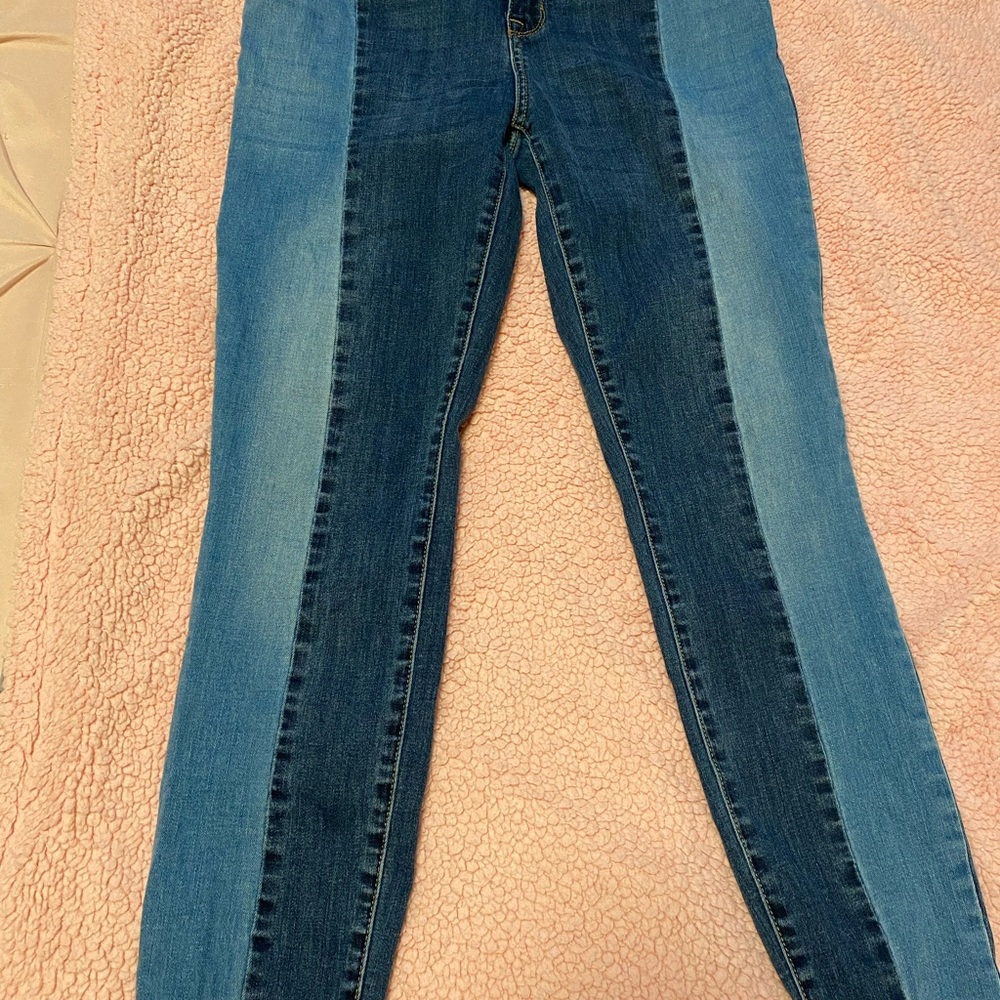 PACSUN Two-Tone Denim Jeans